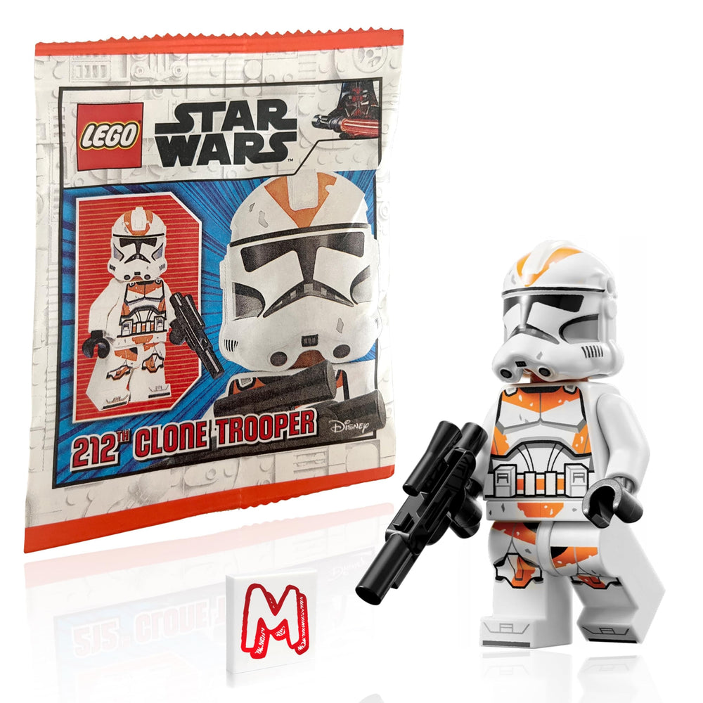 LEGO Star Wars Clone Trooper 212th Phase 2 with dirt stains for authentic display.
