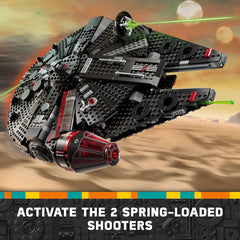 LEGO Star Wars The Dark Falcon size and dimensions emphasize impressive display presence.