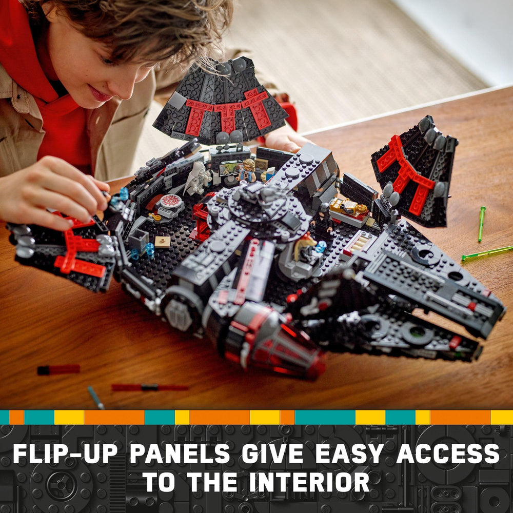 LEGO Star Wars The Dark Falcon minifigures pack adds iconic characters for storytelling.