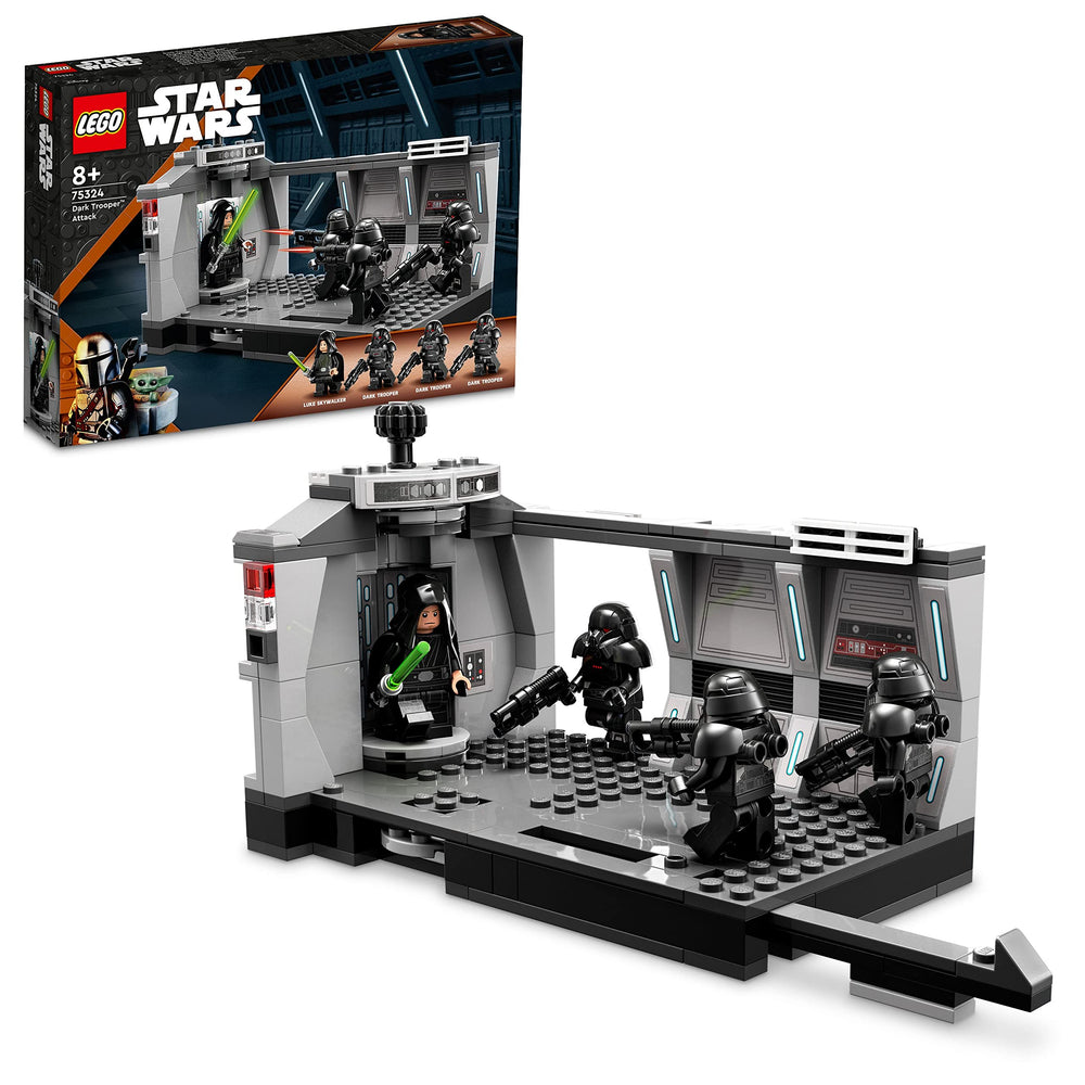 LEGO Star Wars Dark Trooper Attack elevator detail enhances interactive play