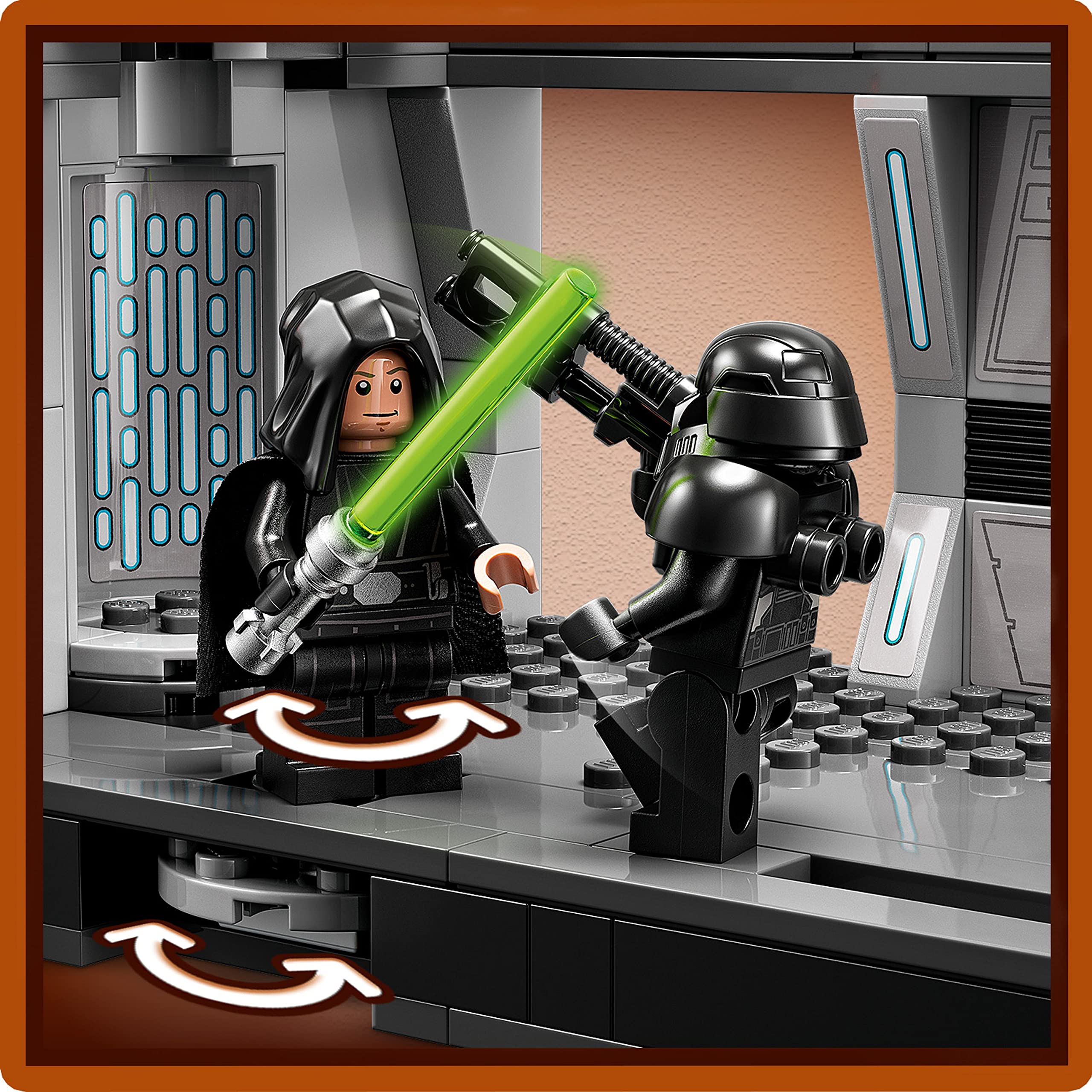 LEGO Star Wars Dark Trooper Attack imperial light cruiser scene reimagined at home
