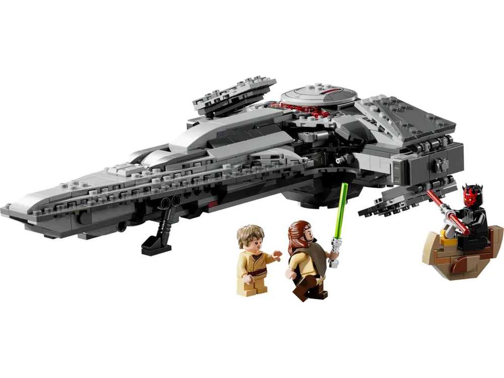 LEGO Star Wars Darth Maul's Sith Infiltrator side view showcases sleek angles and play value