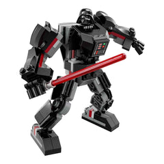 LEGO Star Wars Darth Vader's Mecca articulated hands grip the red lightsaber.