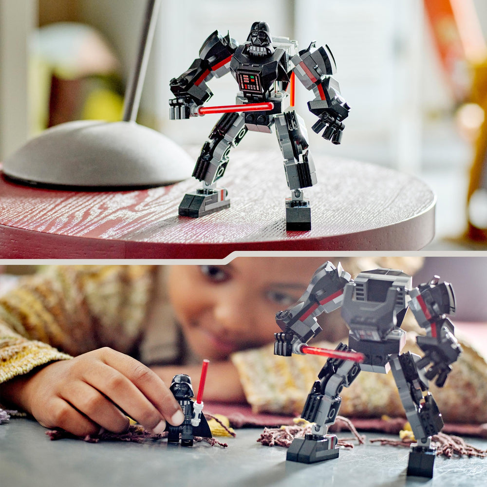 LEGO Star Wars Darth Vader's Mecca display stand helps pose stability.