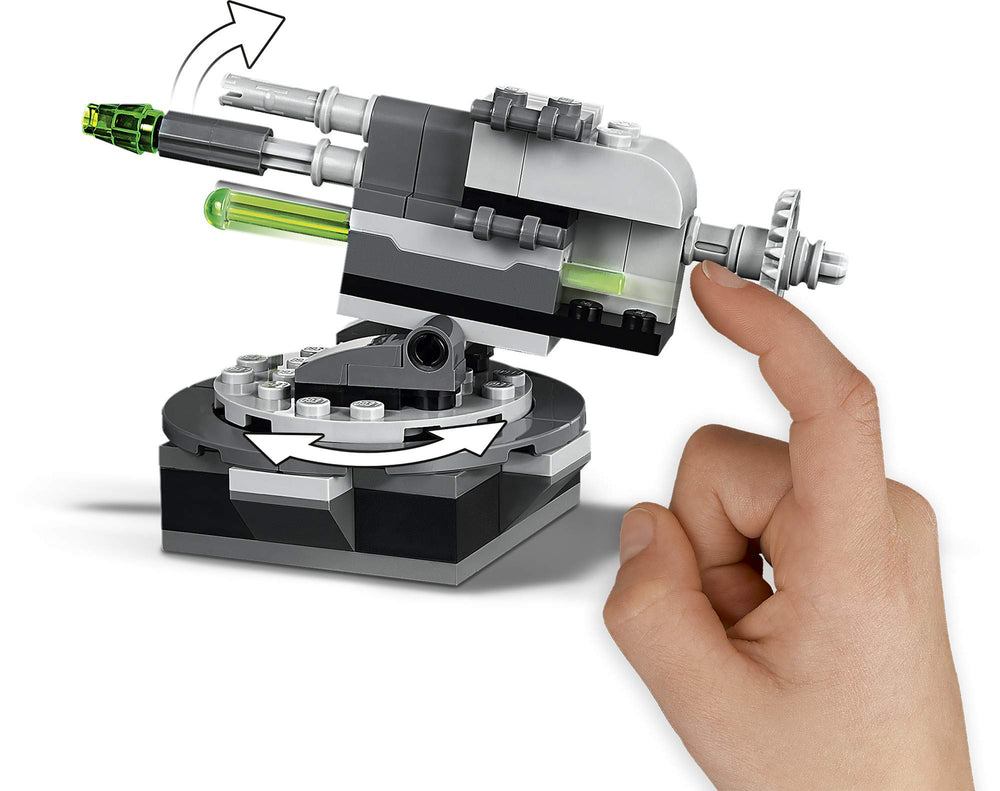LEGO Star Wars Death Star Cannon Death Star Gunner figure aids collaborative battles and scenes.