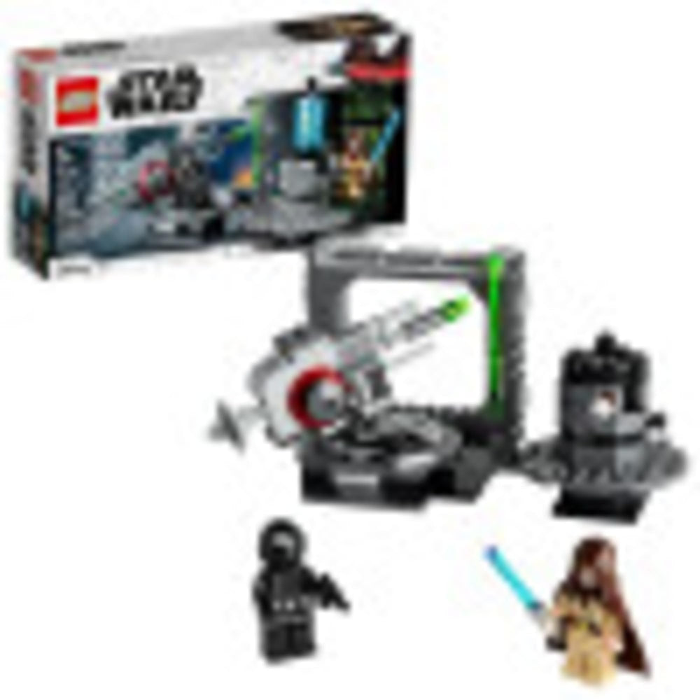LEGO Star Wars Death Star Cannon front view highlights the detailed laser turret for imaginative play.