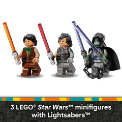 LEGO Star Wars The Force Burner Snowspeeder minifigs Sig Greebling, Darth Dev, and Solitus for epic duels