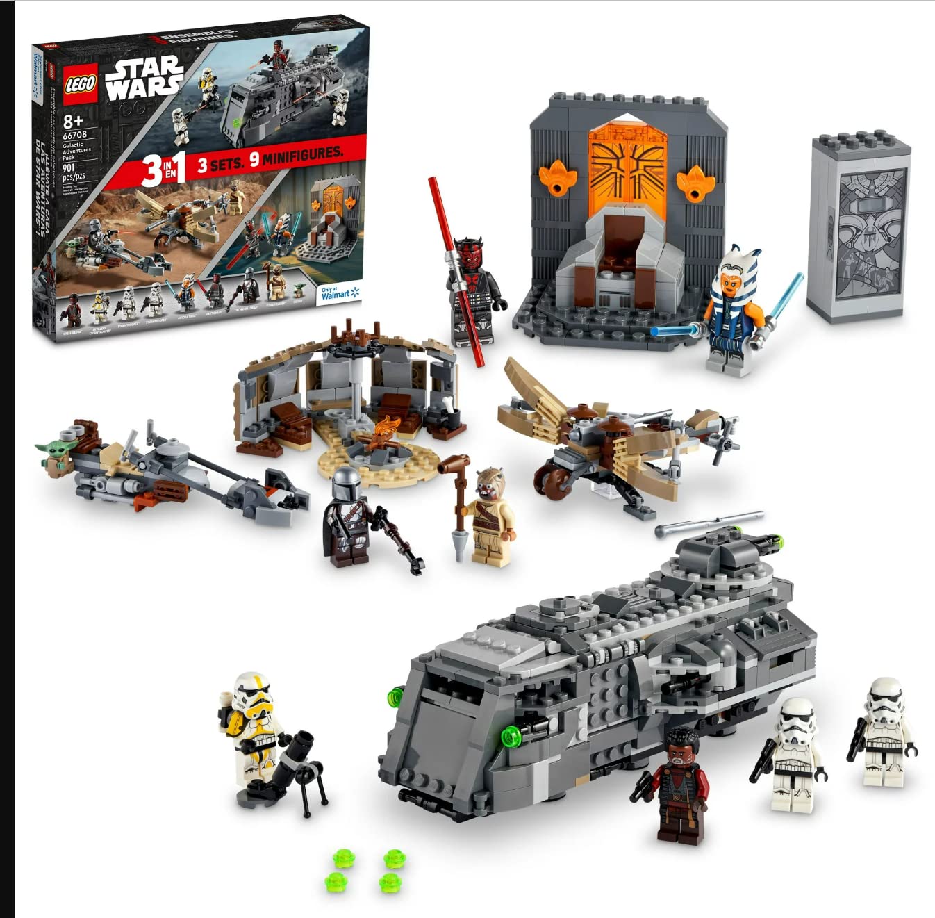 LEGO Star Wars Galactic Adventures 66708 imperial armored marauder model for action play.