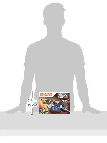 LEGO Star Wars General Grievous Combat Speeder top view emphasizes collectible display appeal.