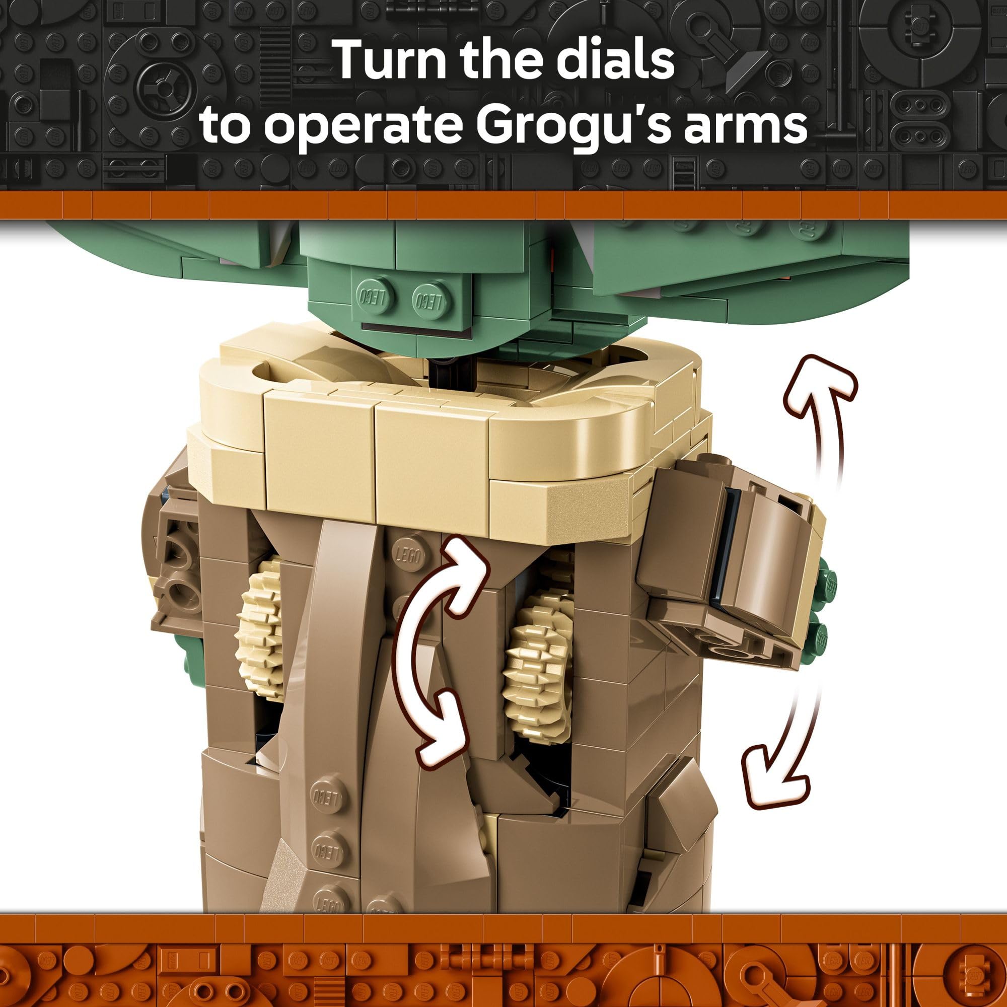 Grogu cookie accessory for holding during play
