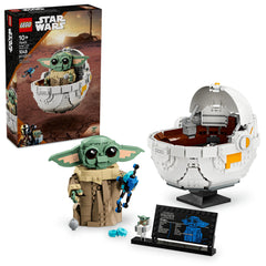 LEGO Grogu hover pram display piece for shelf display
