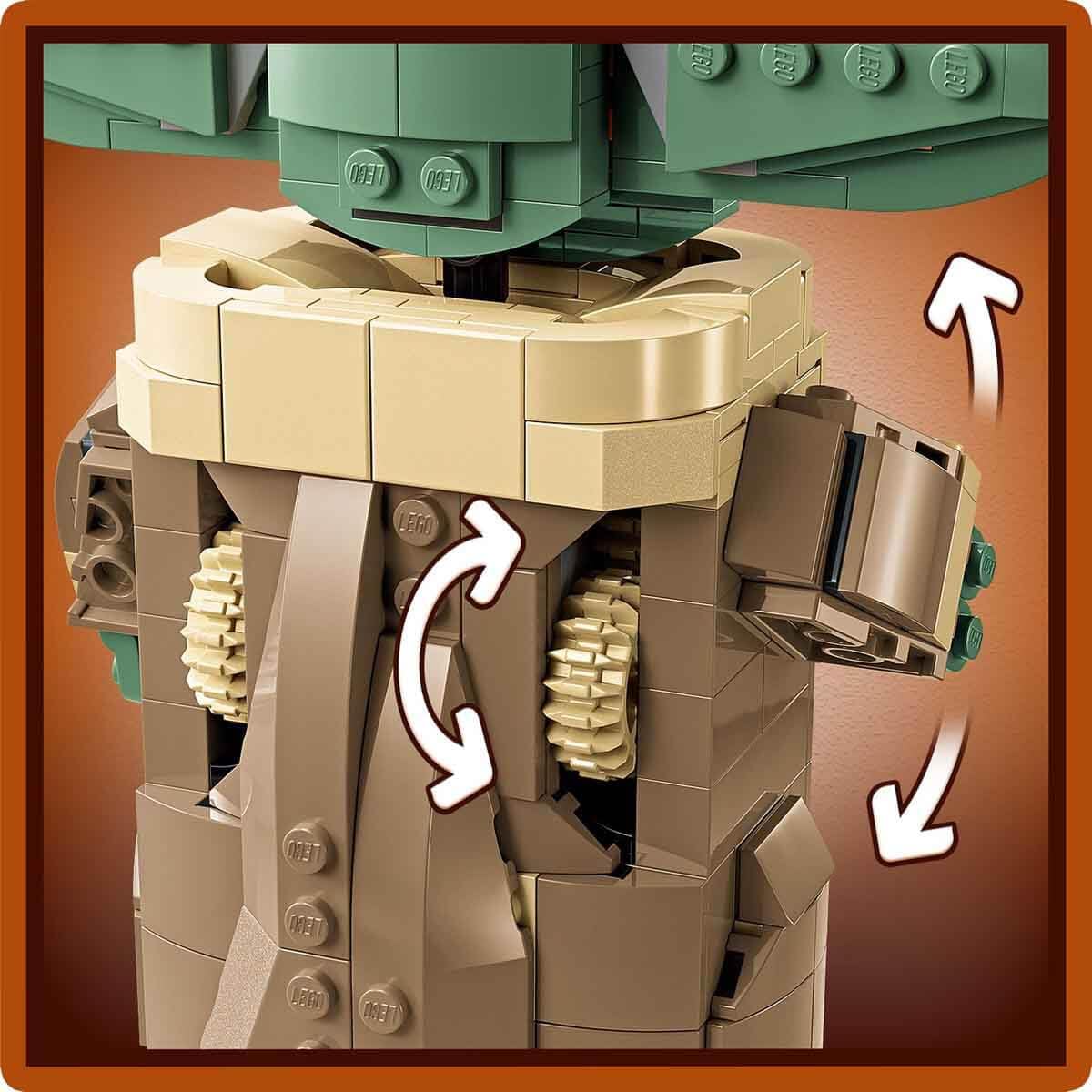 LEGO Star Wars hoverplum stand provides a stable display base