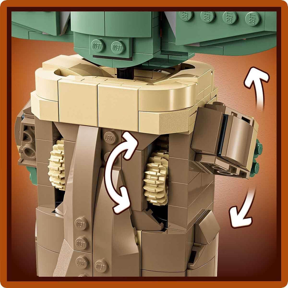 LEGO Star Wars hoverplum stand provides a stable display base