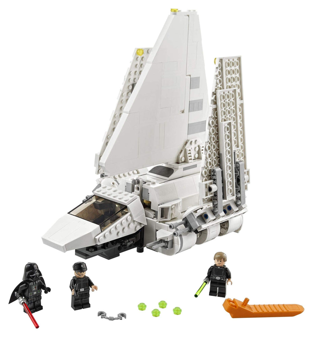 LEGO Star Wars Imperial Shuttle cockpit opening for interactive access during battles.