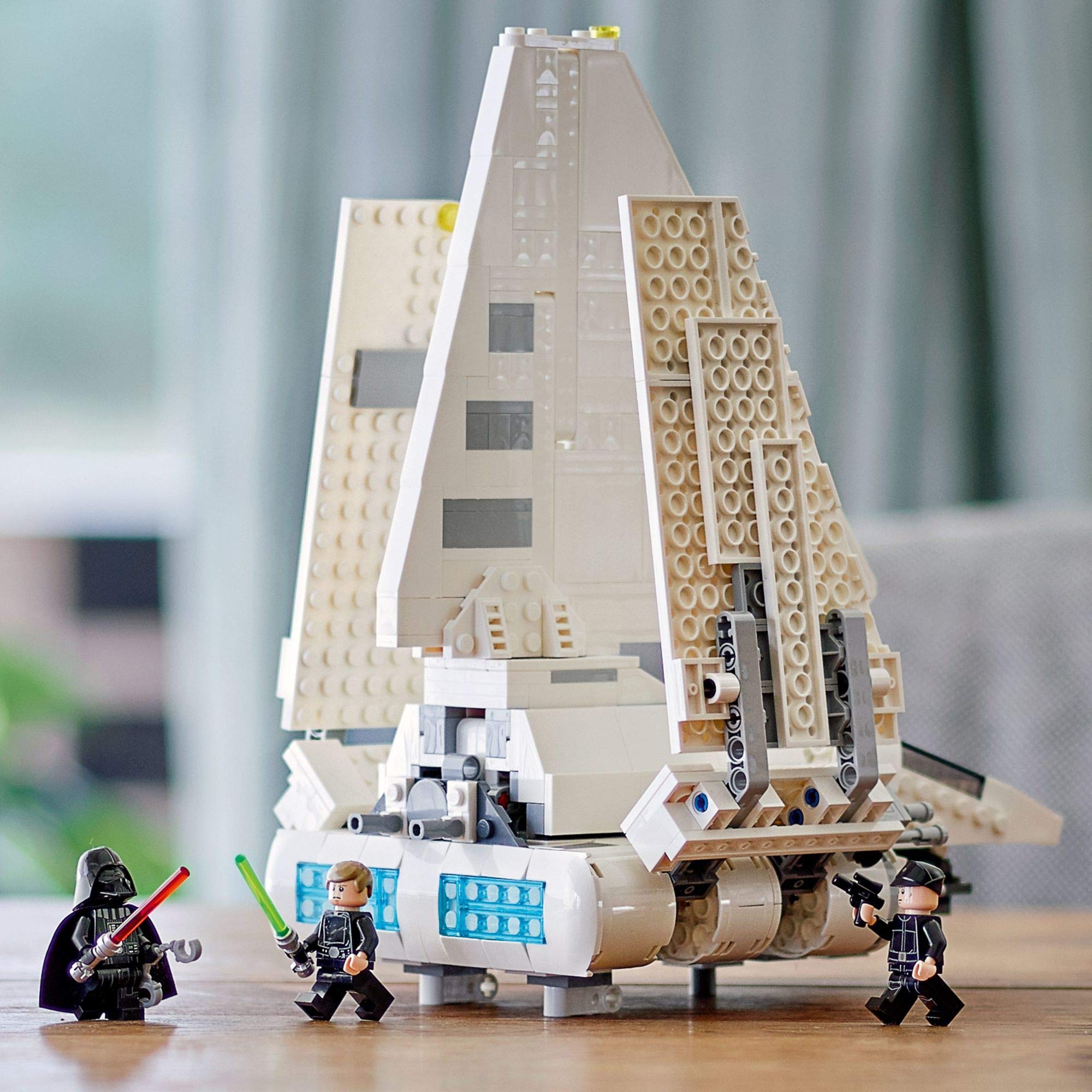 Display-ready Imperial Shuttle pose to showcase your Star Wars collection.
