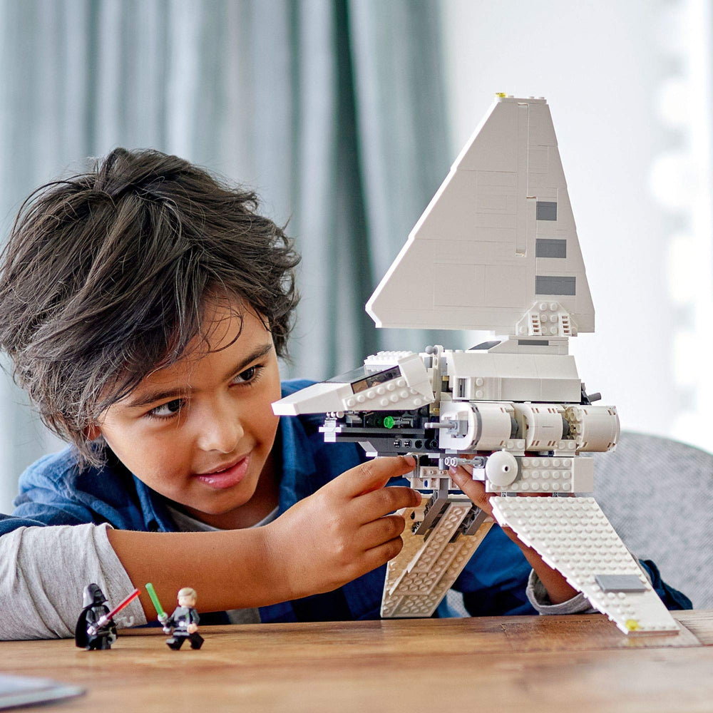 LEGO Star Wars Imperial Shuttle main compartment opens for minifigure adventures.