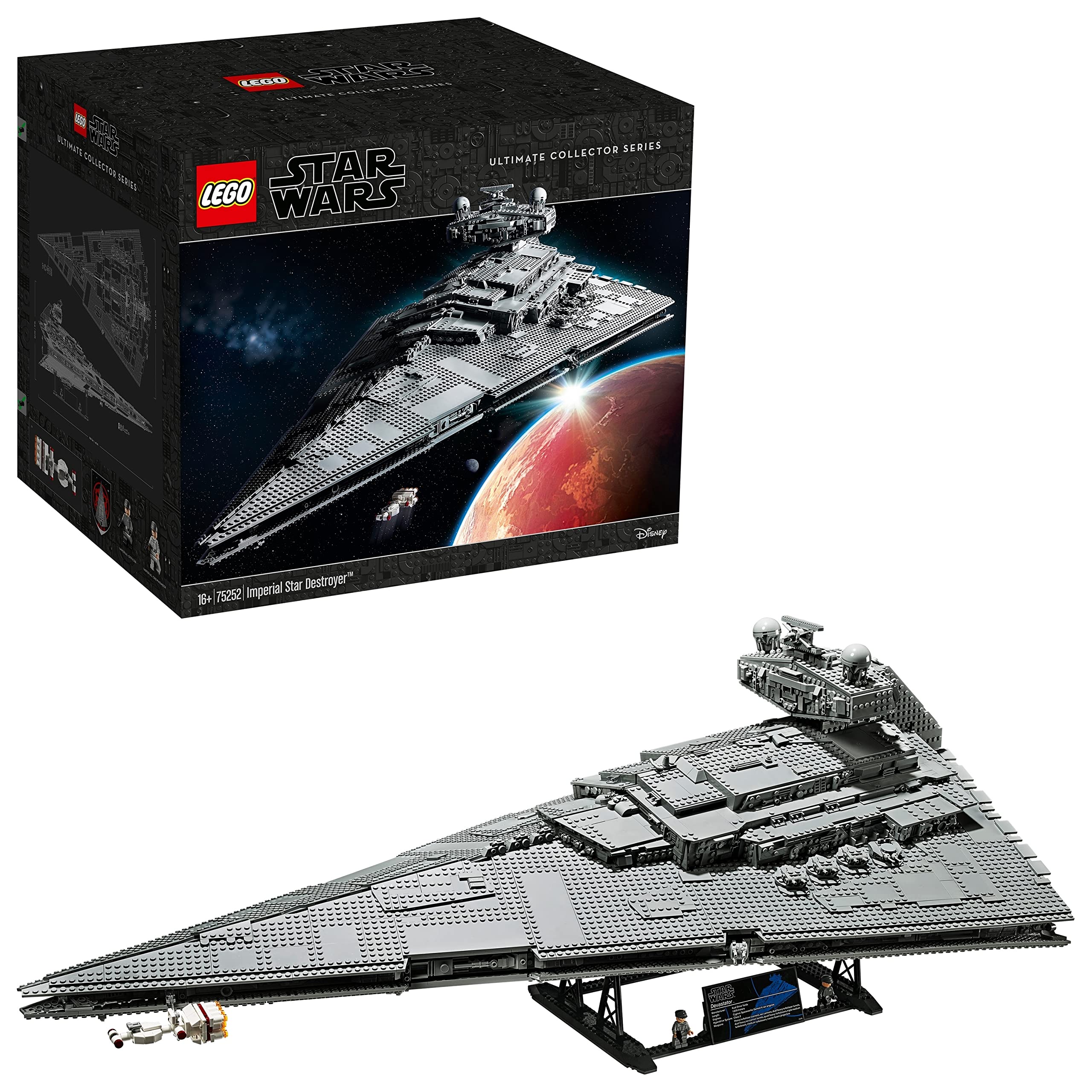 LEGO Star Wars Imperial Star Destroyer giant model for dramatic shelf display