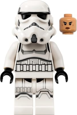 Close-up of LEGO Star Wars Stormtrooper minifigure detailing and authentic look