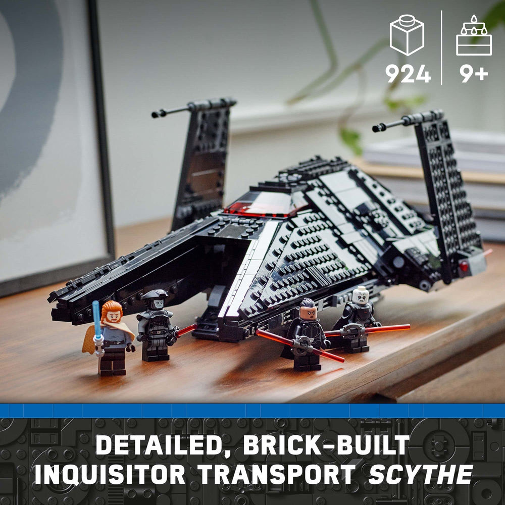 LEGO Star Wars Inquisitor Transport Scythe cockpit opens to reveal minifigure seats.