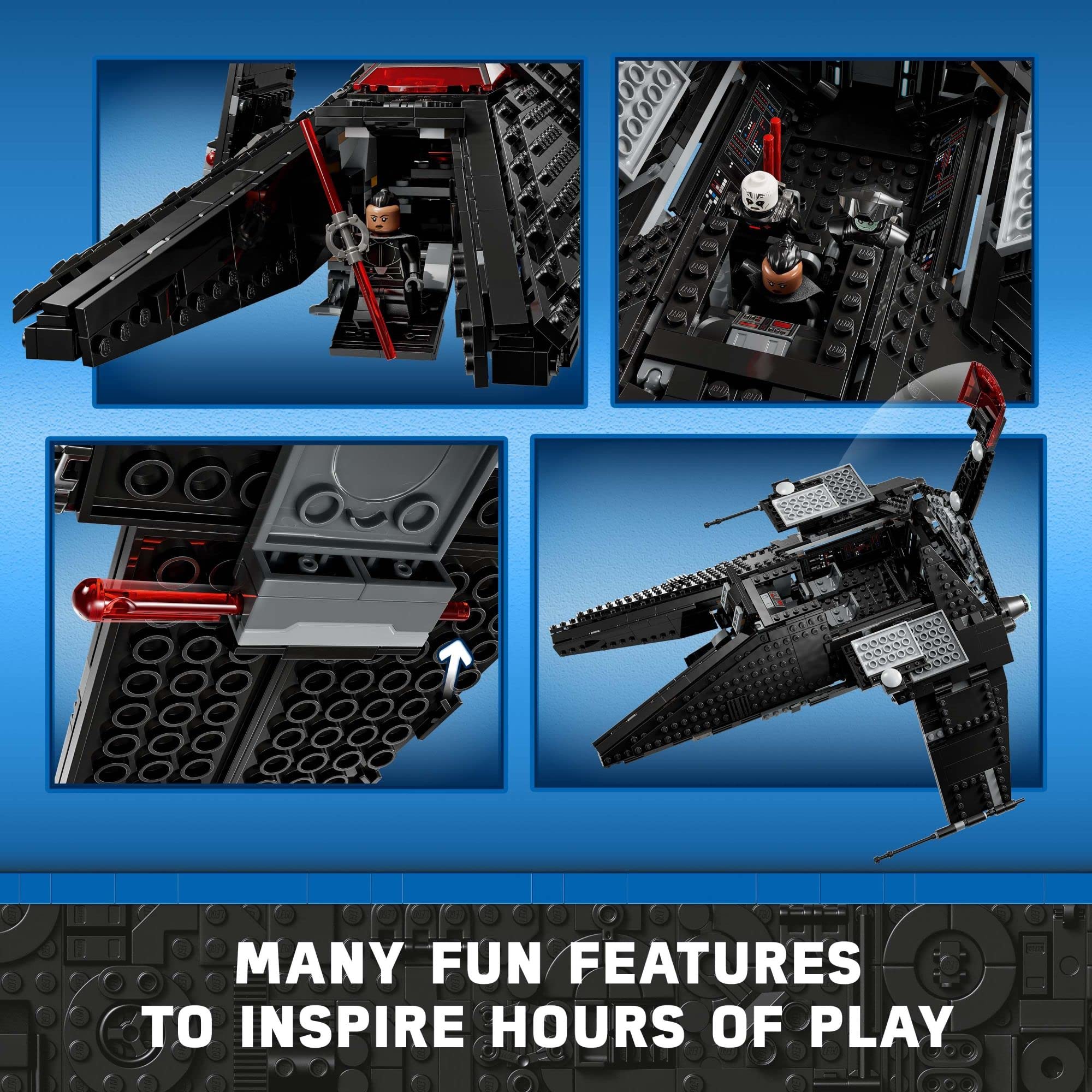 Includes Ben Kenobi, Grand Inquisitor, Reva and Fifth Brother minifigures for epic battles.