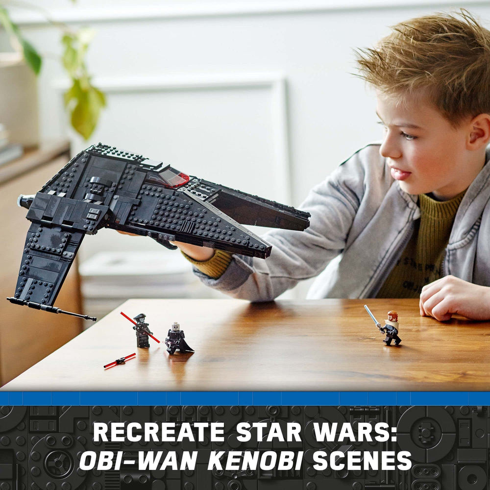LEGO Star Wars Inquisitor Transport Scythe front ramp lowers for entry.