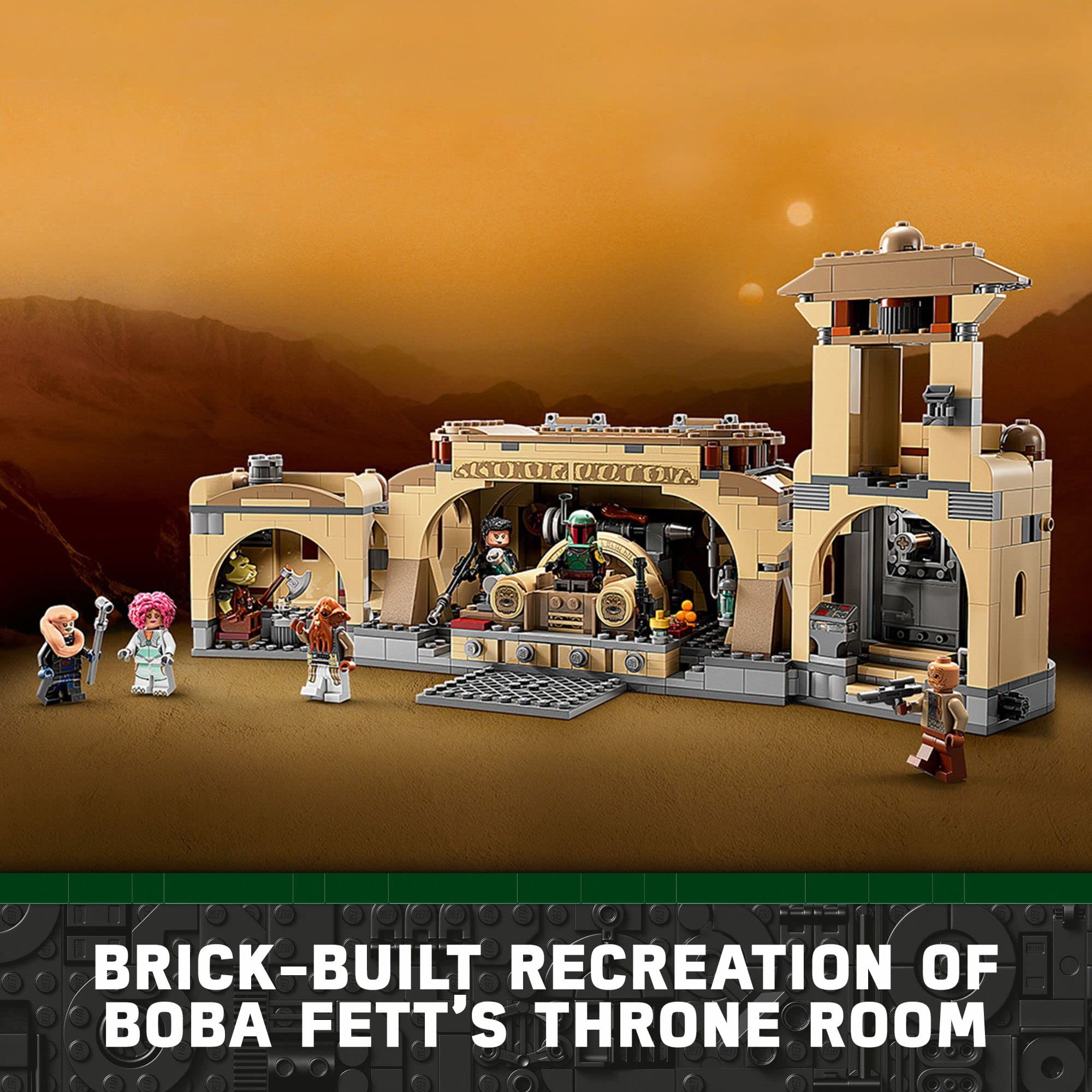 LEGO Star Wars Jabba’s Palace kitchen-barbecue area for epic build-and-play scenes.