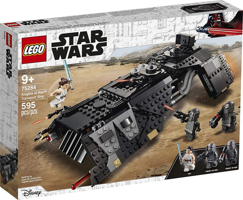 LEGO Star Wars Knights Ren Transport Ship exterior with hover skis for immersive battles.