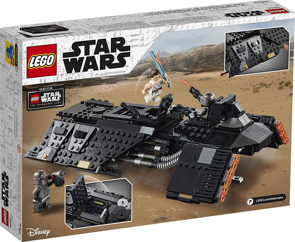 LEGO Star Wars Knights Ren Transport Ship opening cockpits enable quick minifigure access.