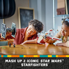 LEGO Star Wars L3-G0 droid figure behind cockpit enhances scene-building.