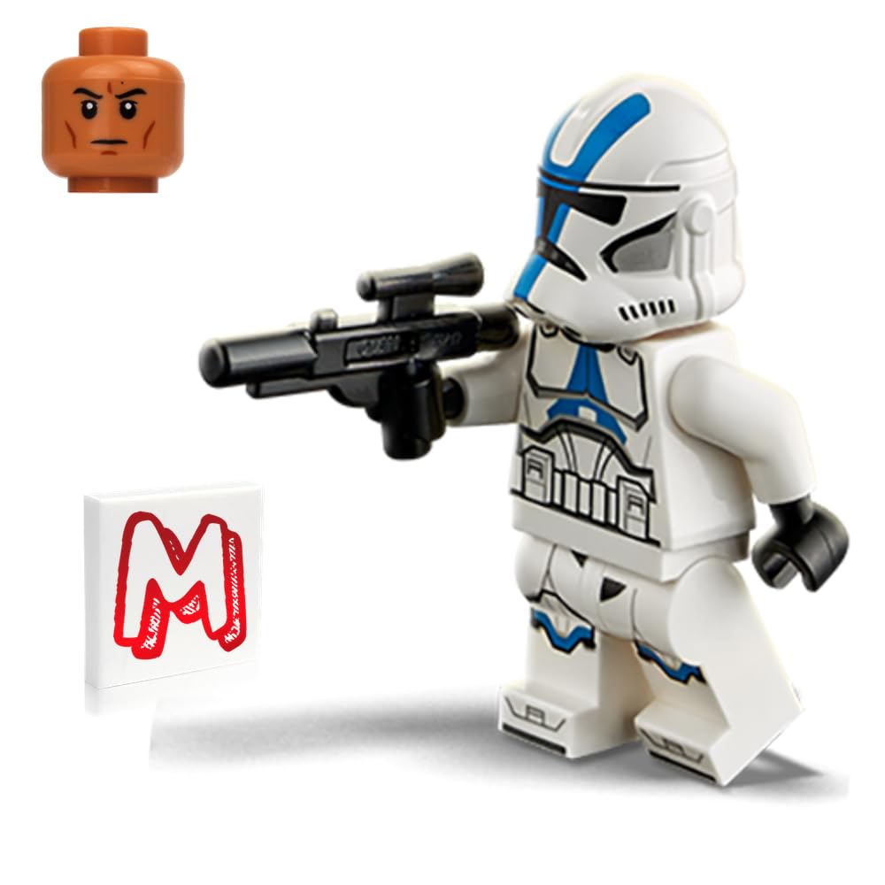 Loose build pieces from LEGO Star Wars set ready for creative assembly.