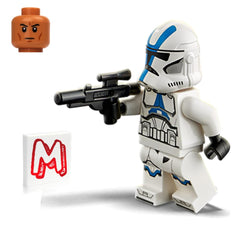 Loose build pieces from LEGO Star Wars set ready for creative assembly.