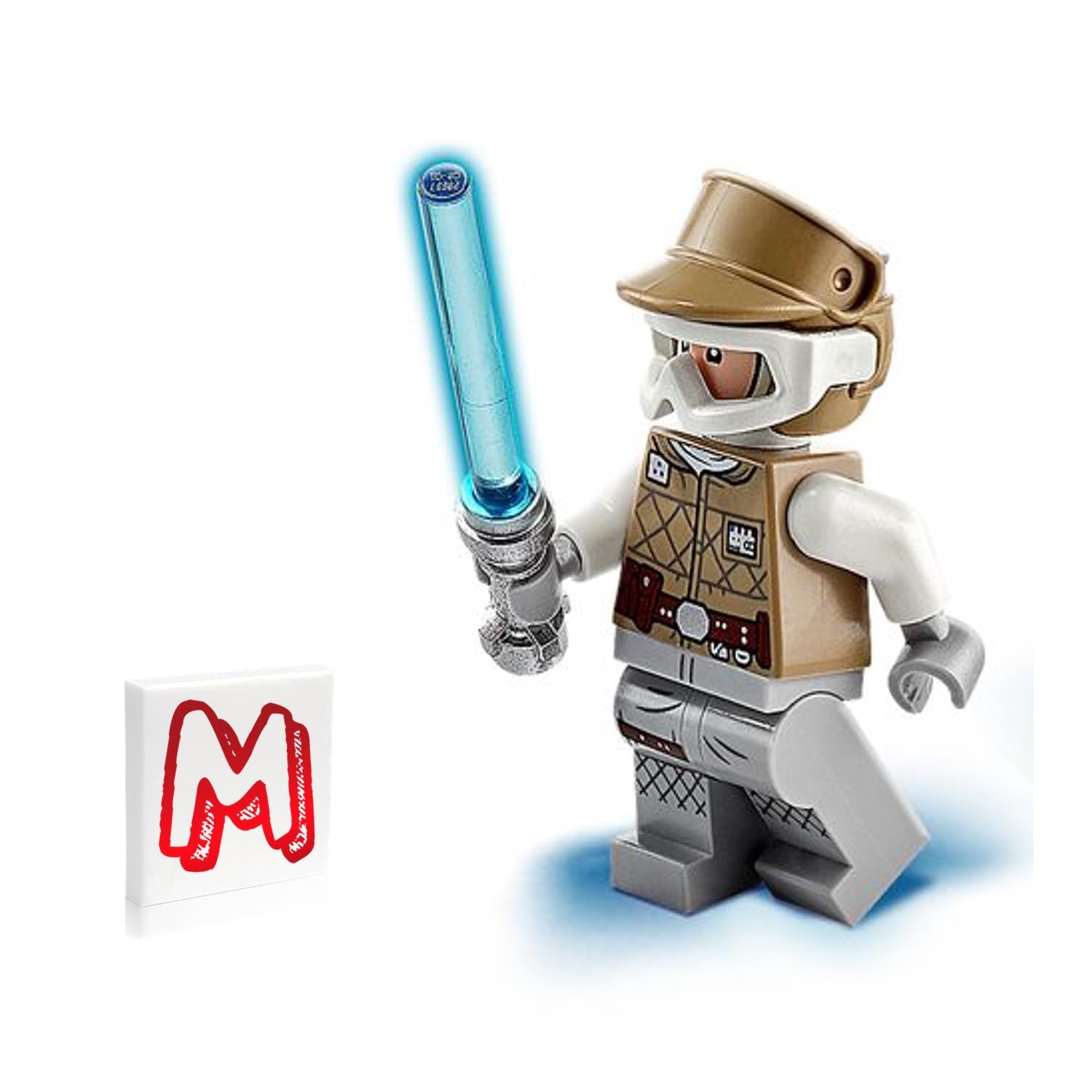 LEGO Star Wars Luke Skywalker Hoth balaclava head for varied battle-ready expressions