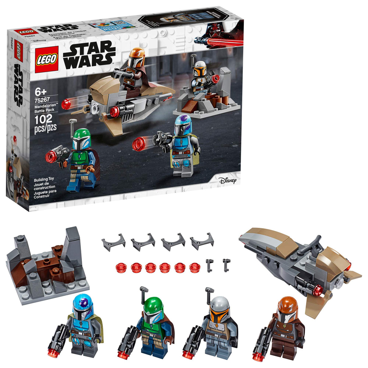 LEGO Star Wars Mandalorian Battle Pack contents for creative play and storytelling