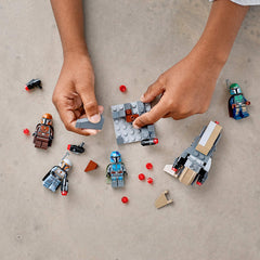 LEGO Star Wars Mandalorian battle play scene for imaginative adventures
