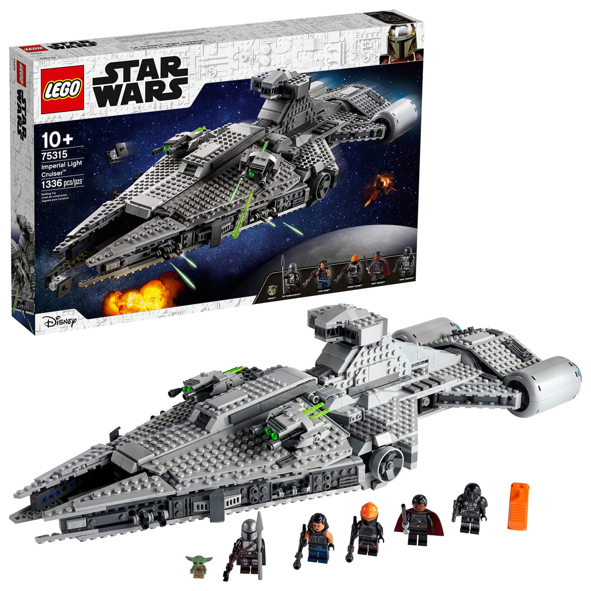 LEGO Star Wars Imperial Light Cruiser front view for immersive build-and-display