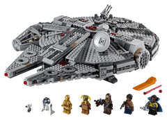 LEGO Star Wars Millennium Falcon 75257 detailed interior with galley and consoles