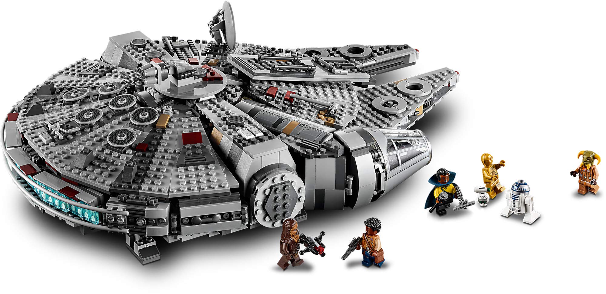 LEGO Star Wars Millennium Falcon 75257 1,351 pieces for a substantial build and display.