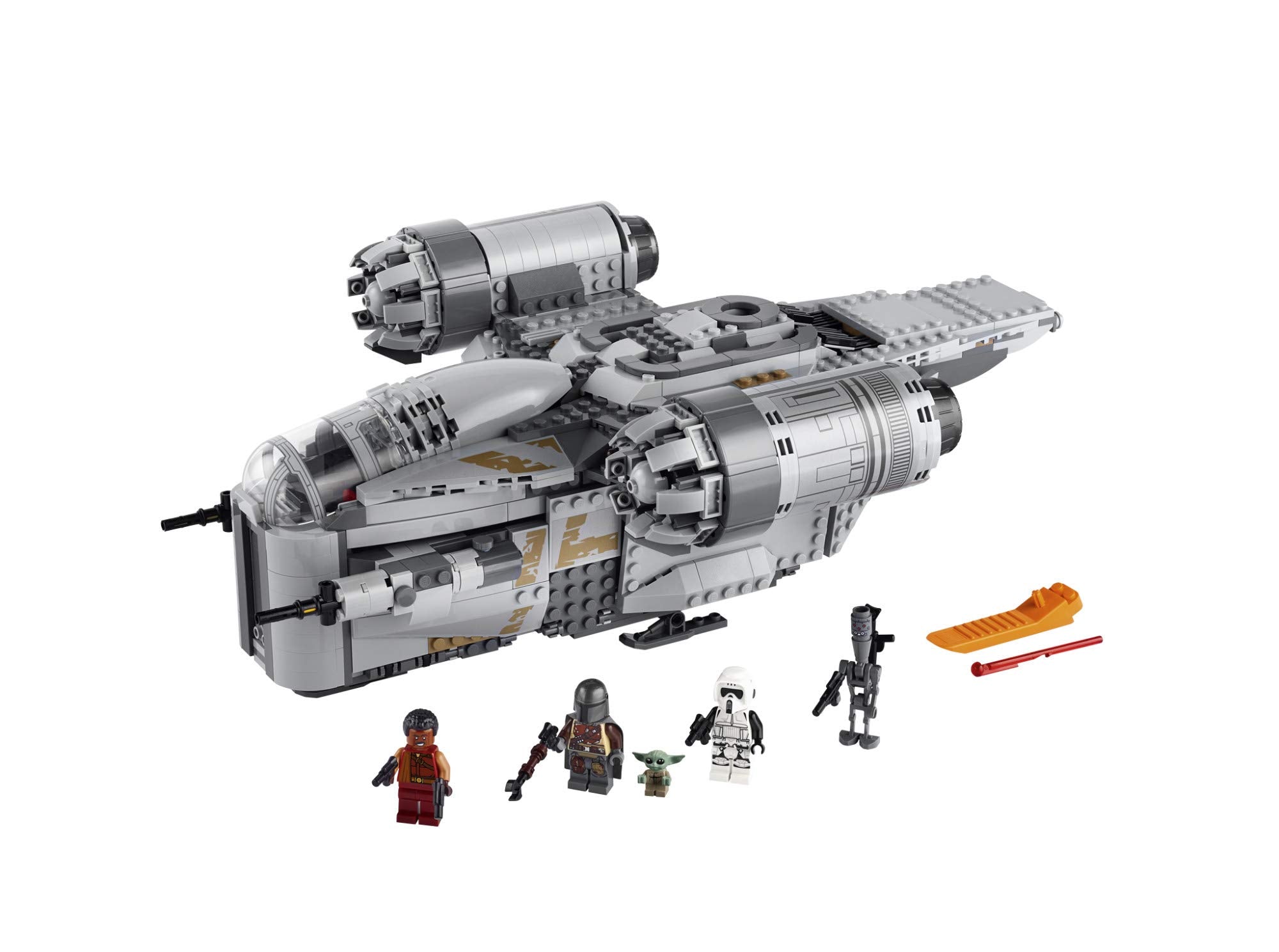 LEGO Star Wars Razor Crest model for display and imaginative play.