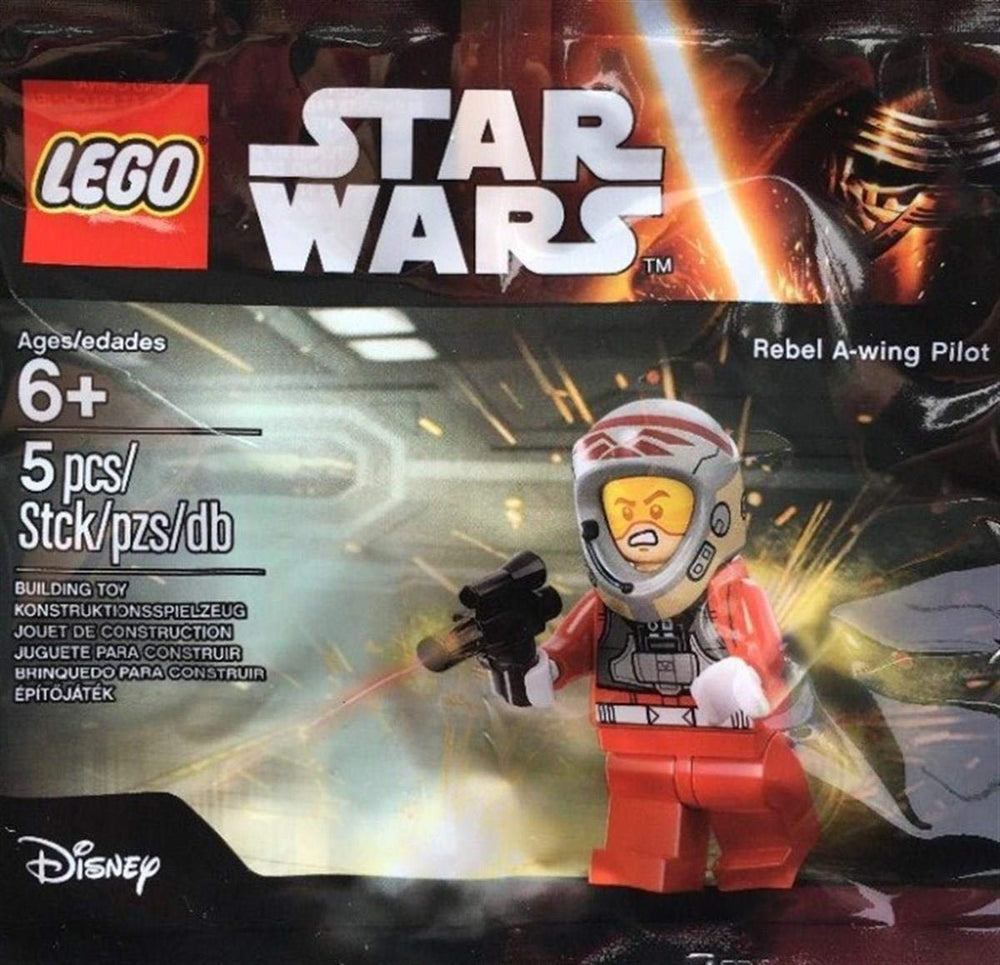 LEGO Star Wars Rebel A-Wing Pilot minifigure in bagged packaging for collectors.