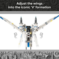 LEGO Star Wars Rebel U-Wing cockpit with K-2SO and Dedra Meero