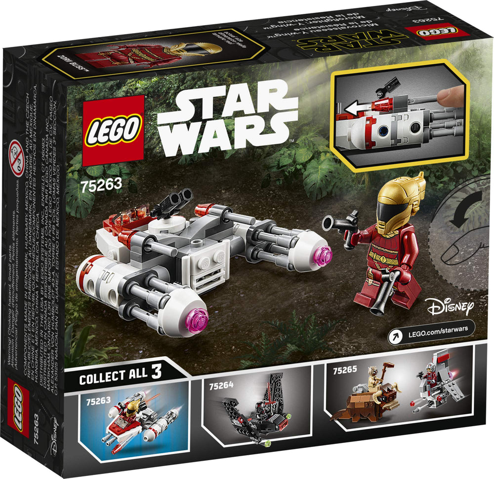 LEGO Star Wars Resistance Y-Wing Microfighter compact size — easy to store and share with friends