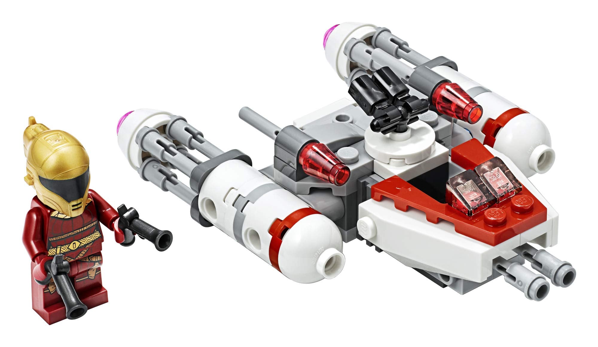 LEGO Star Wars Resistance Y-Wing Microfighter flick missiles — adds quick battle action to playtime