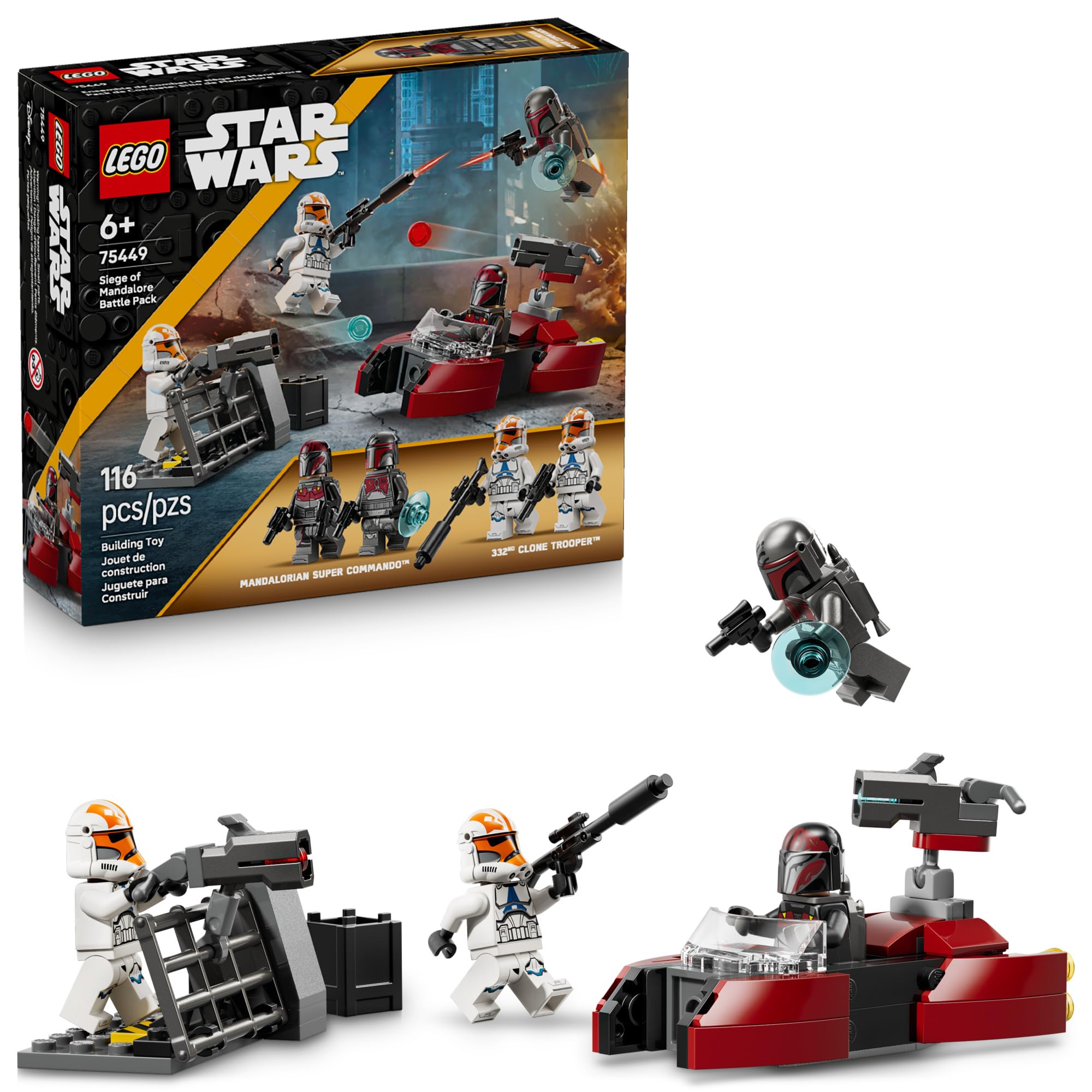 LEGO Star Wars Siege of Mandalore speeder build for action play