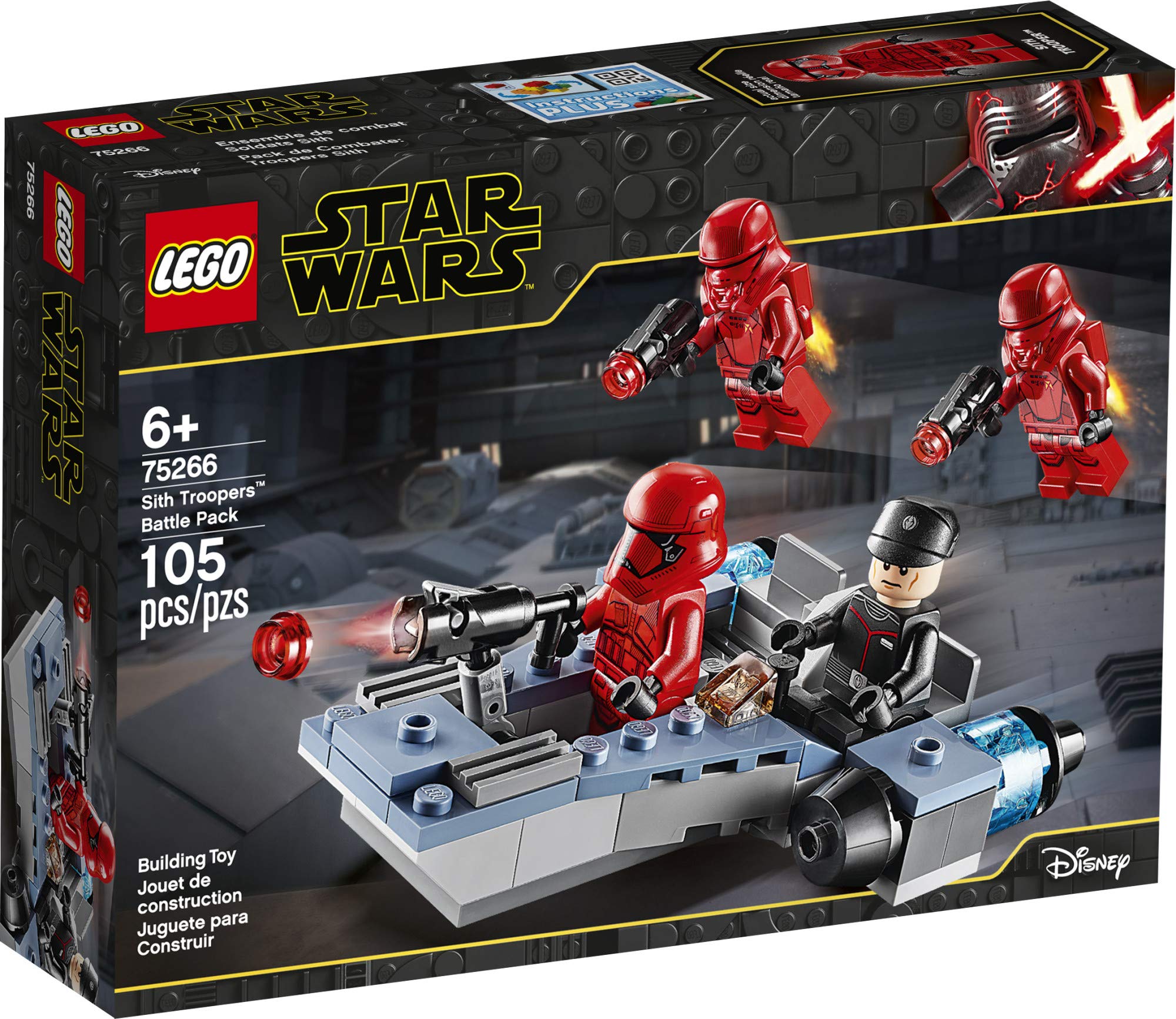 LEGO Star Wars Sith Troopers Battle Pack 75266 jetpack elements enable vertical play.