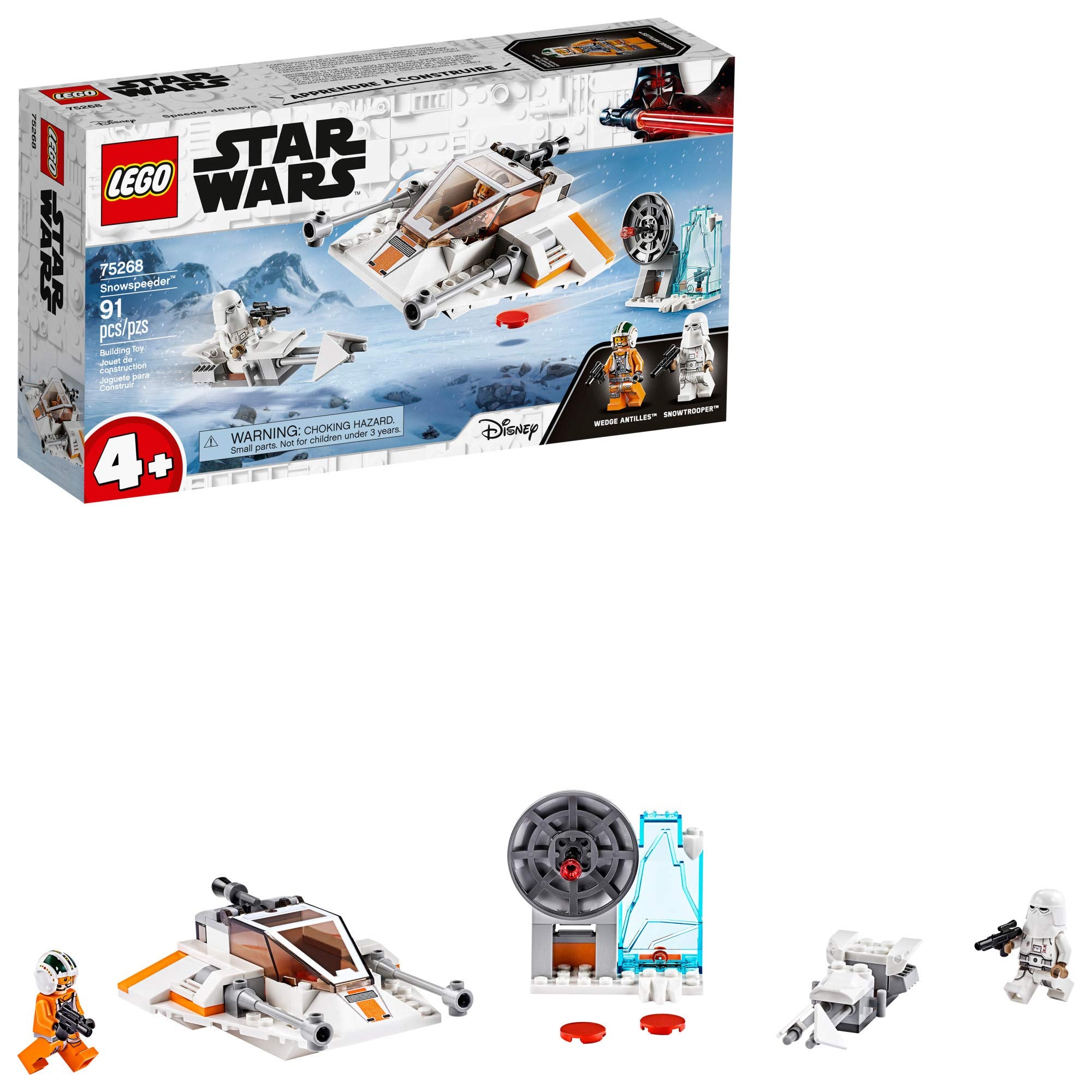LEGO Star Wars Snowspeeder 75268 assembly demonstrates beginner-friendly build