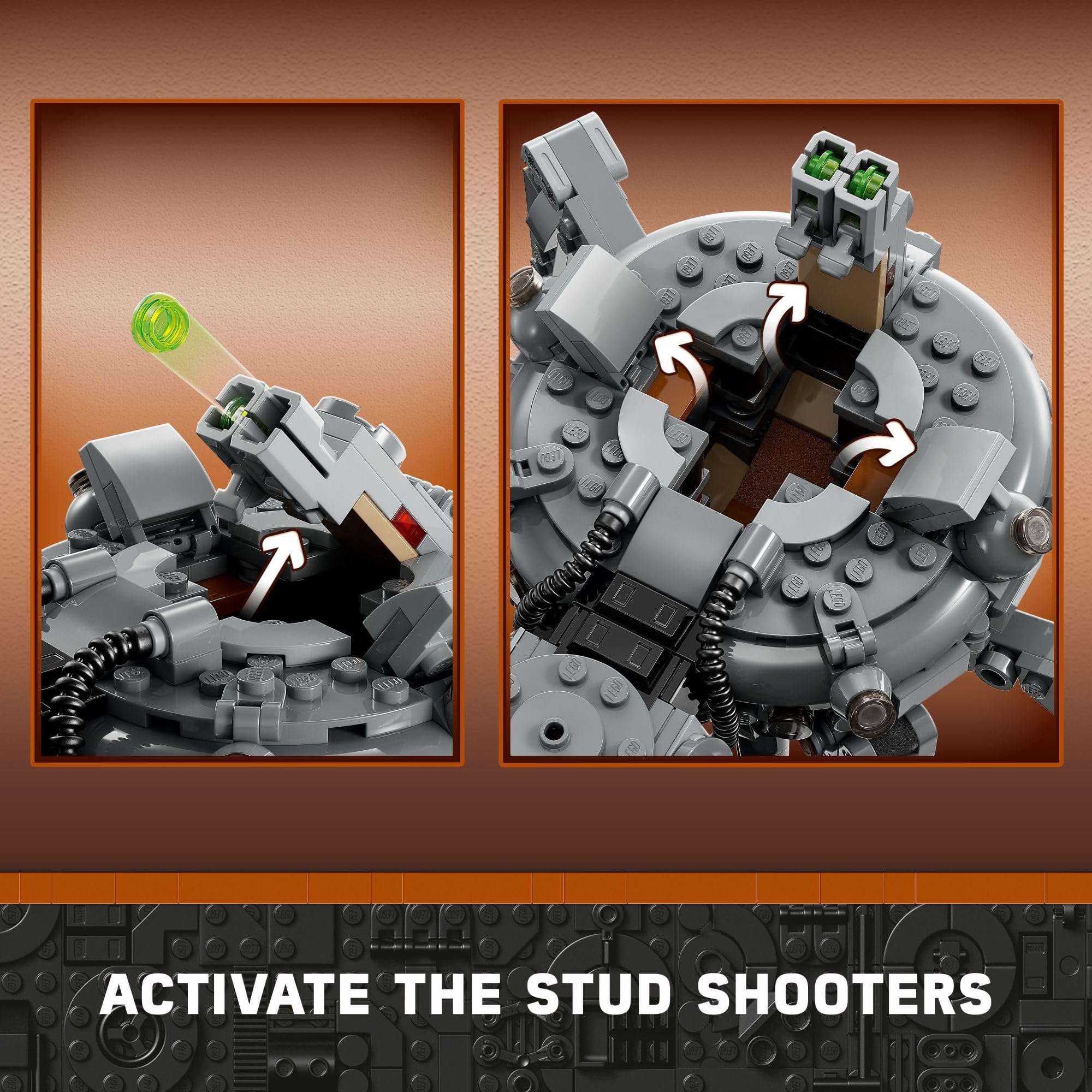 LEGO Star Wars Spider Tank cockpit open for minifigure