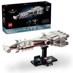 LEGO Star Wars Tantive IV assembly detail highlights the iconic shape for display.
