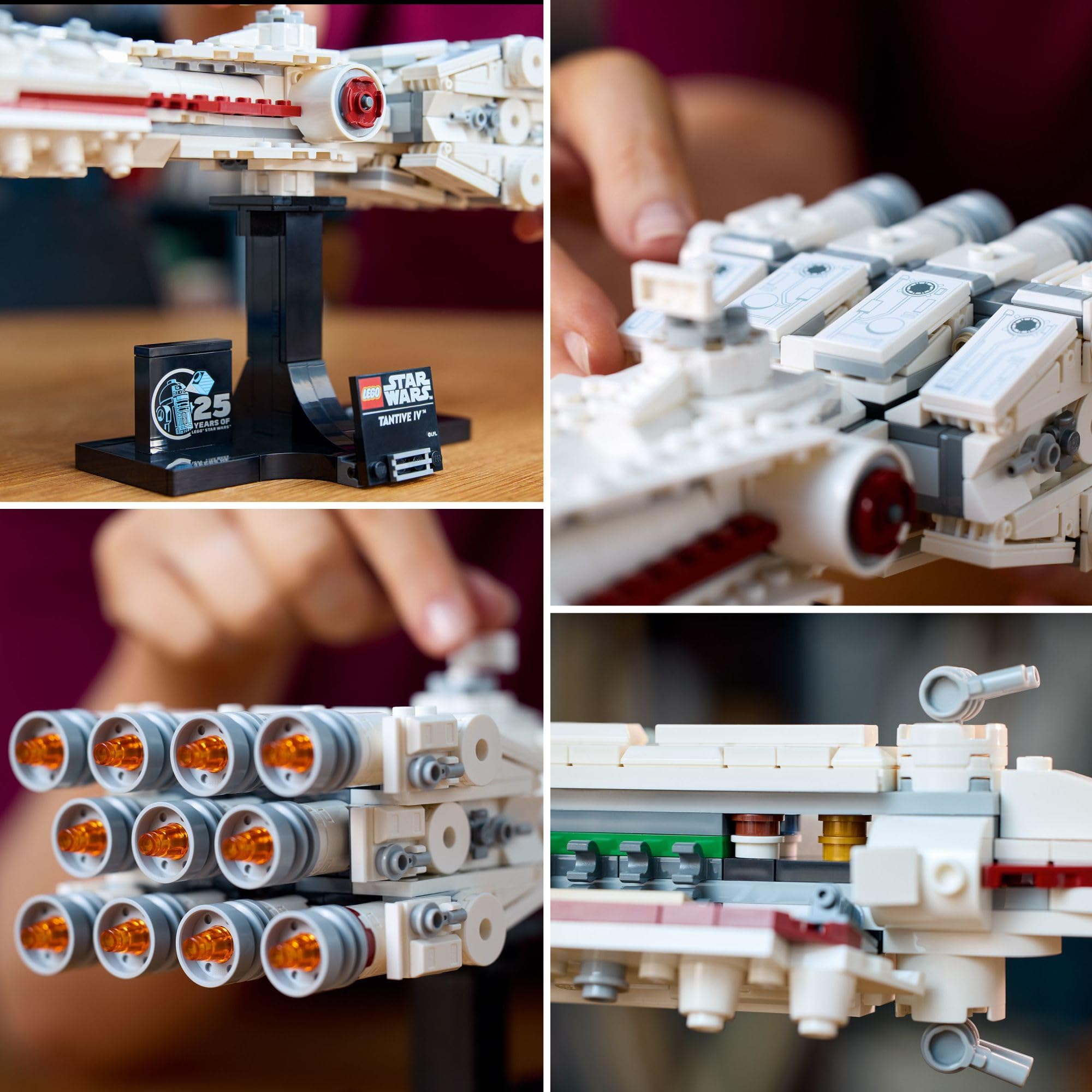Mid-scale build celebrates LEGO Star Wars 25th Anniversary with a premium display piece.