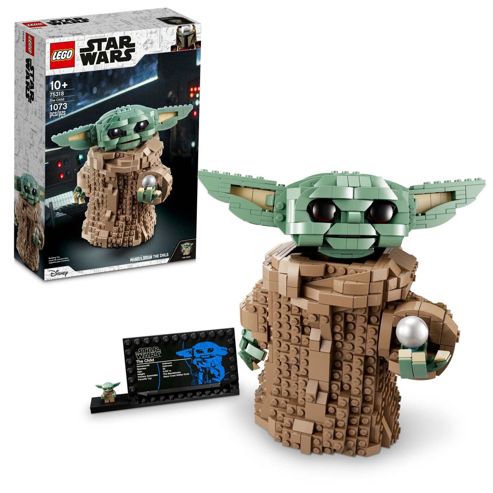 LEGO Star Wars The Child figure close-up for display and playful posing