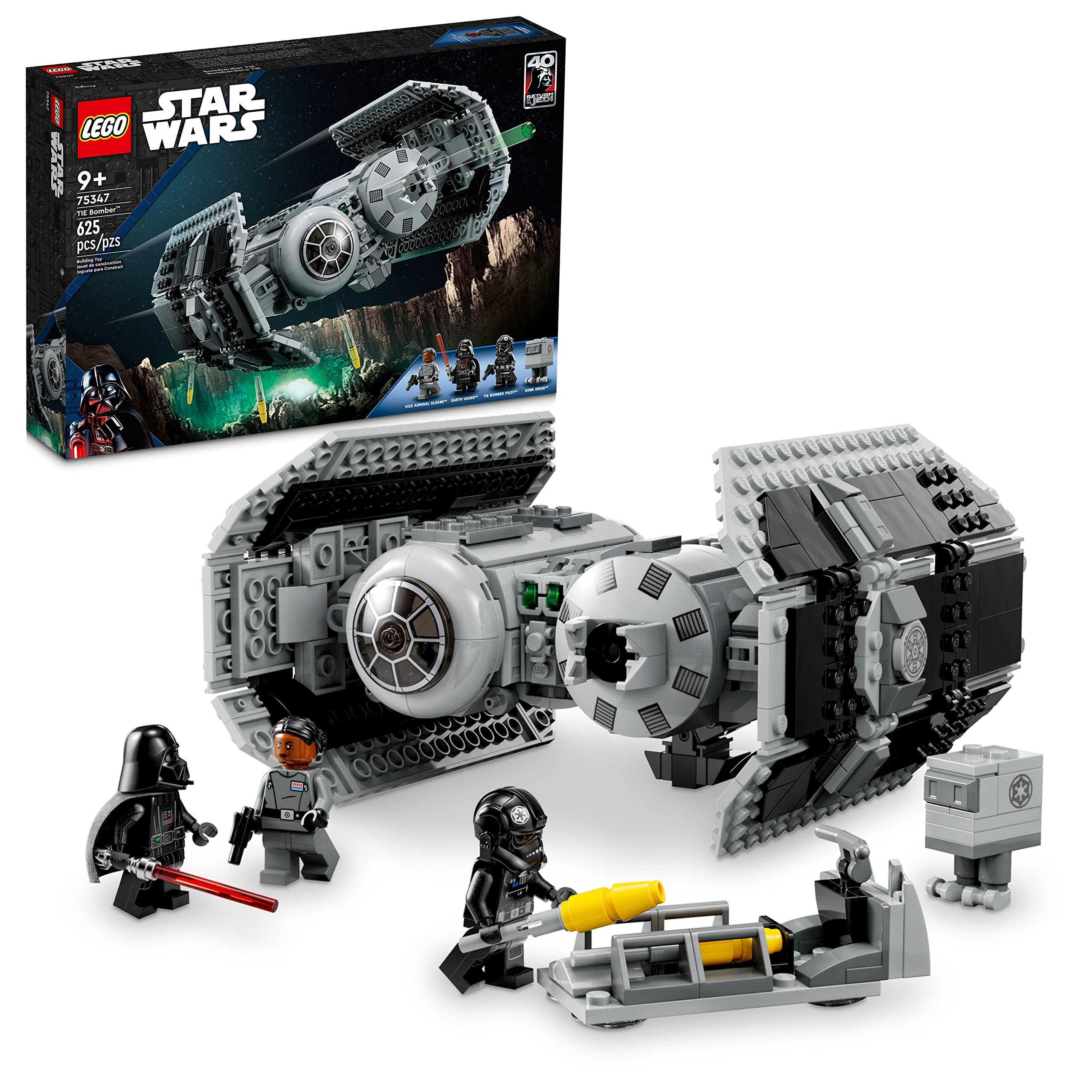lego star wars tie bomber model with authentic details for immersive play